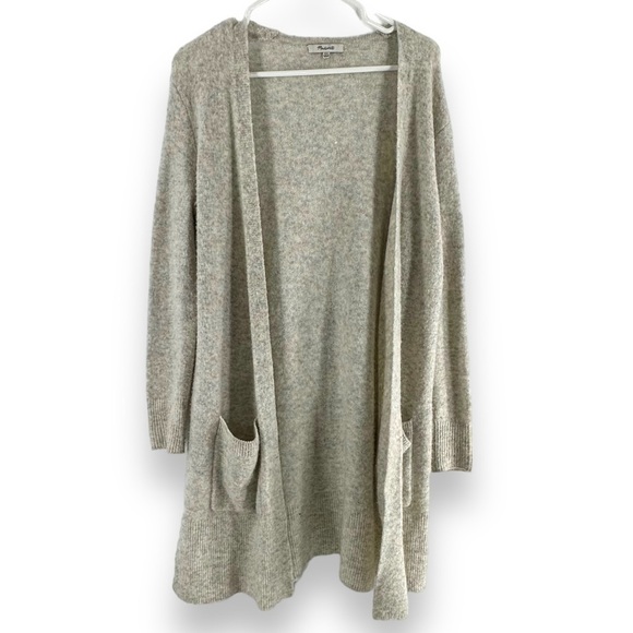 Madewell Open Long Lined Merino Wool Sweater Knit Cardigan Women's Size XXS - Picture 1 of 9